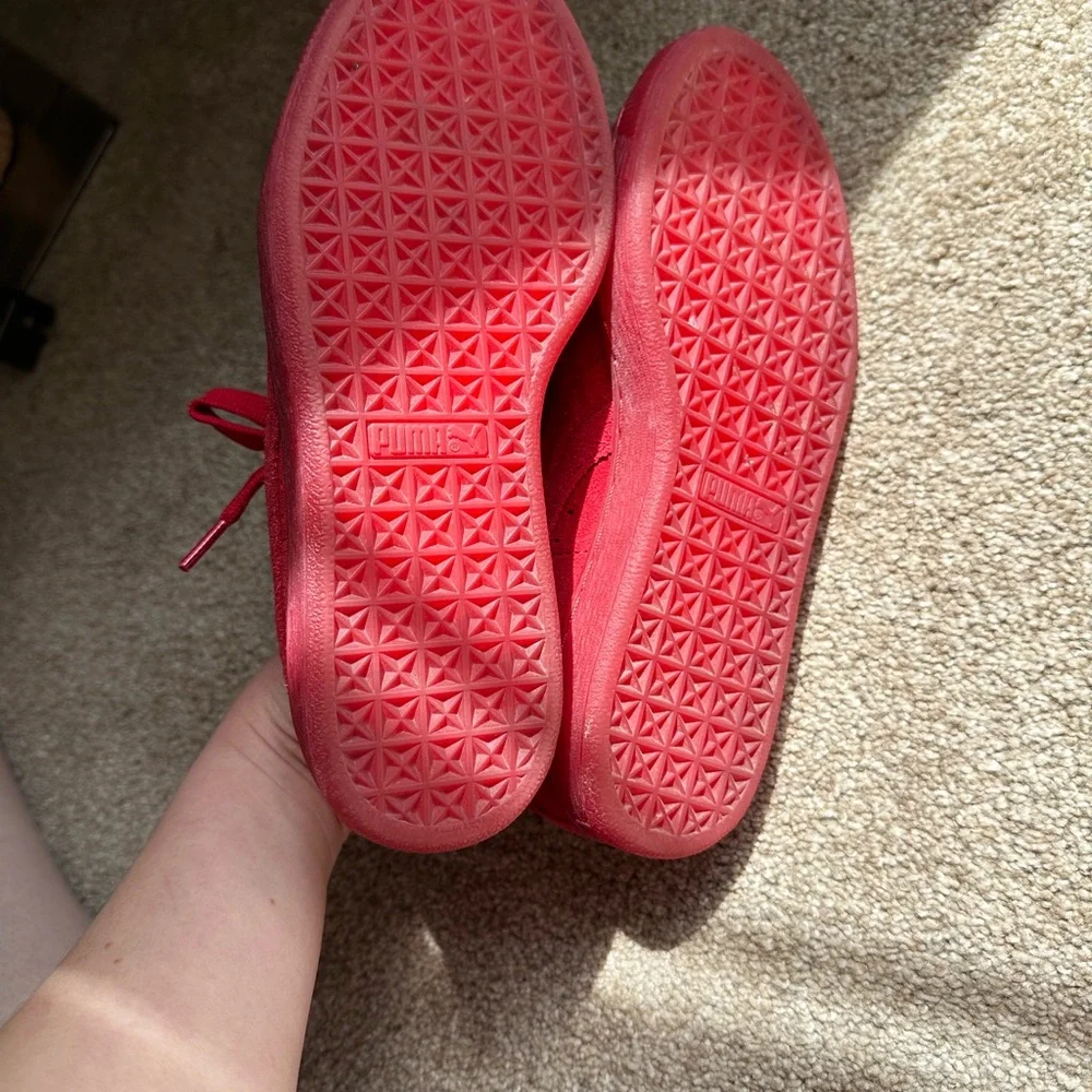 Puma Red Suede Sneakers - Picture 6 of 8